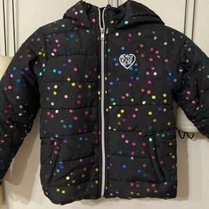 Body Glove Black Jacket with Colorful Dots